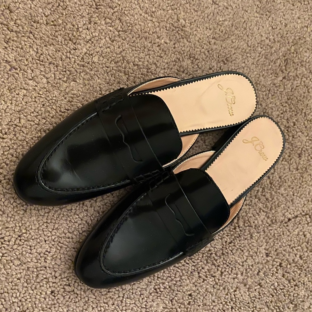 J Crew academy loafer mules